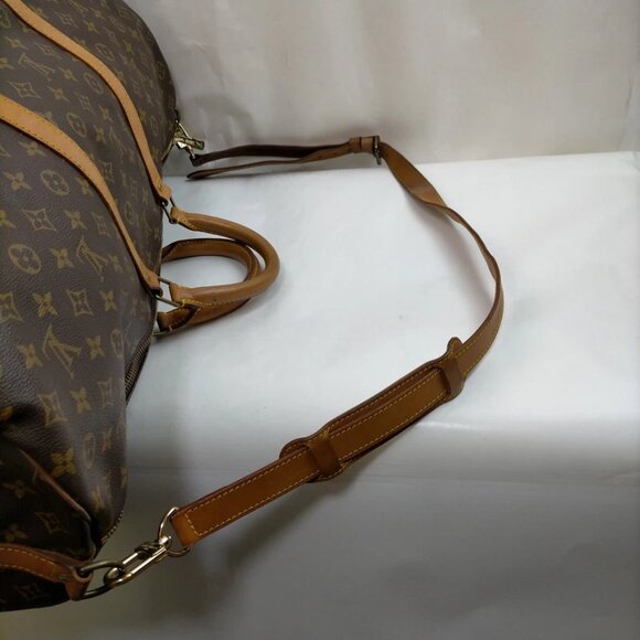 Louis Vuitton LV Boston Bag Keepall Bandouliere 60 Brown Monogram 749-082125 - Picture 6 of 9